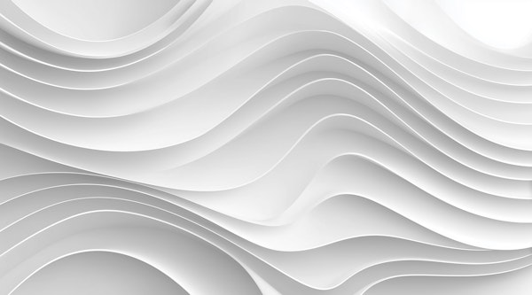 Modern White Wave Relief