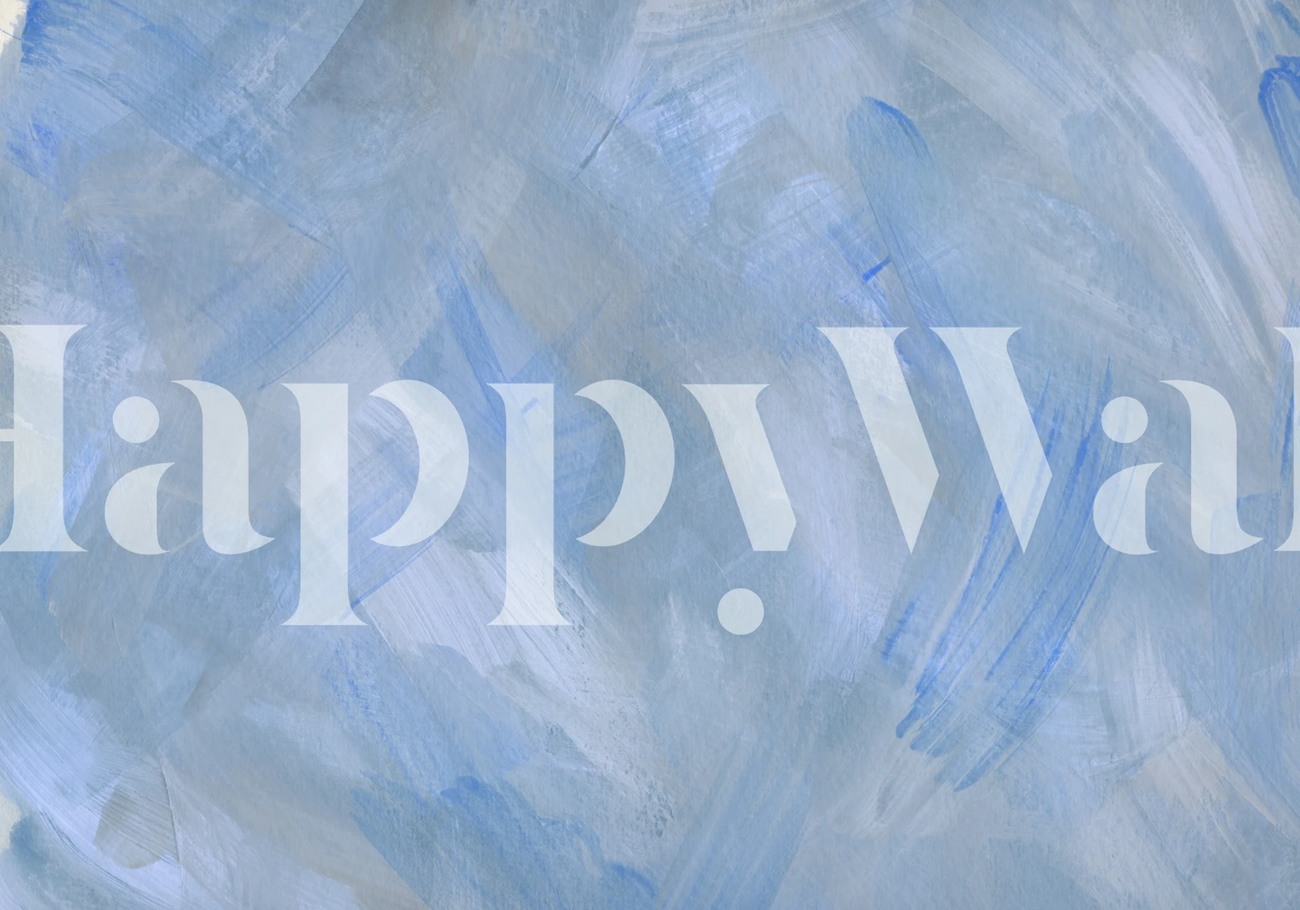 Light Blue Strokes 1 wallpaper in a room