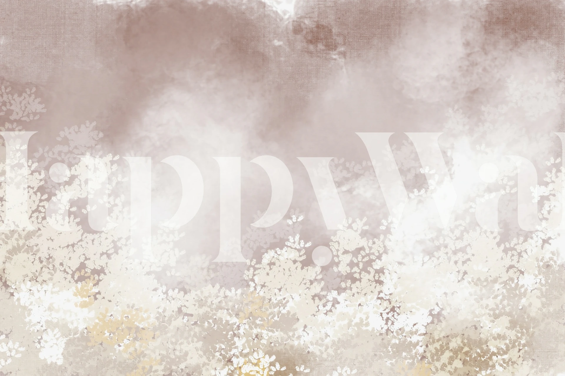 Vintage Rose Garden Mist wallpaper in a room