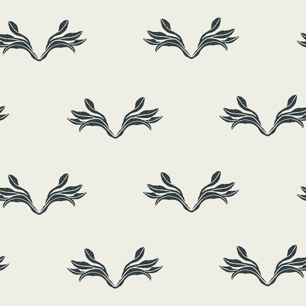 Minimal Leaf Border Monochrome