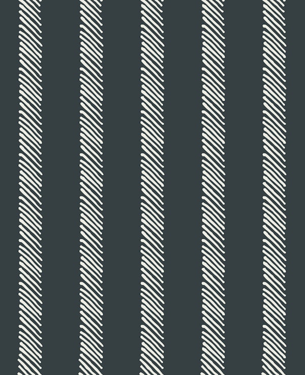 Charcoal Diagonal Stripes