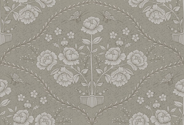 Antique Botanical Gray Bloom