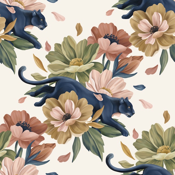 Wild Cat Botanical Romance