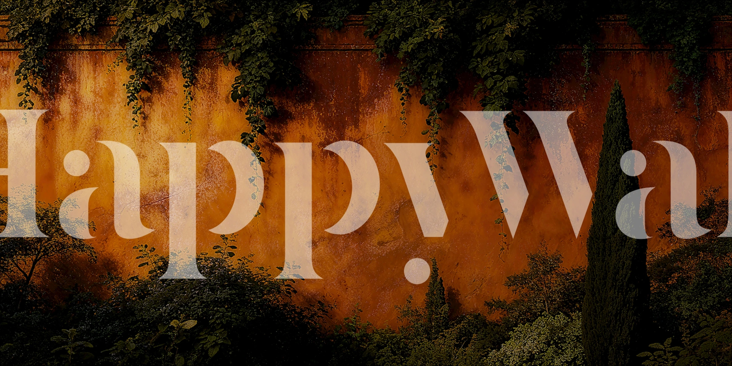 Moody Mediterranean Garden Tapete in Raumsituation