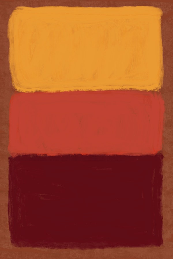 Sunset Color Block Minimalism