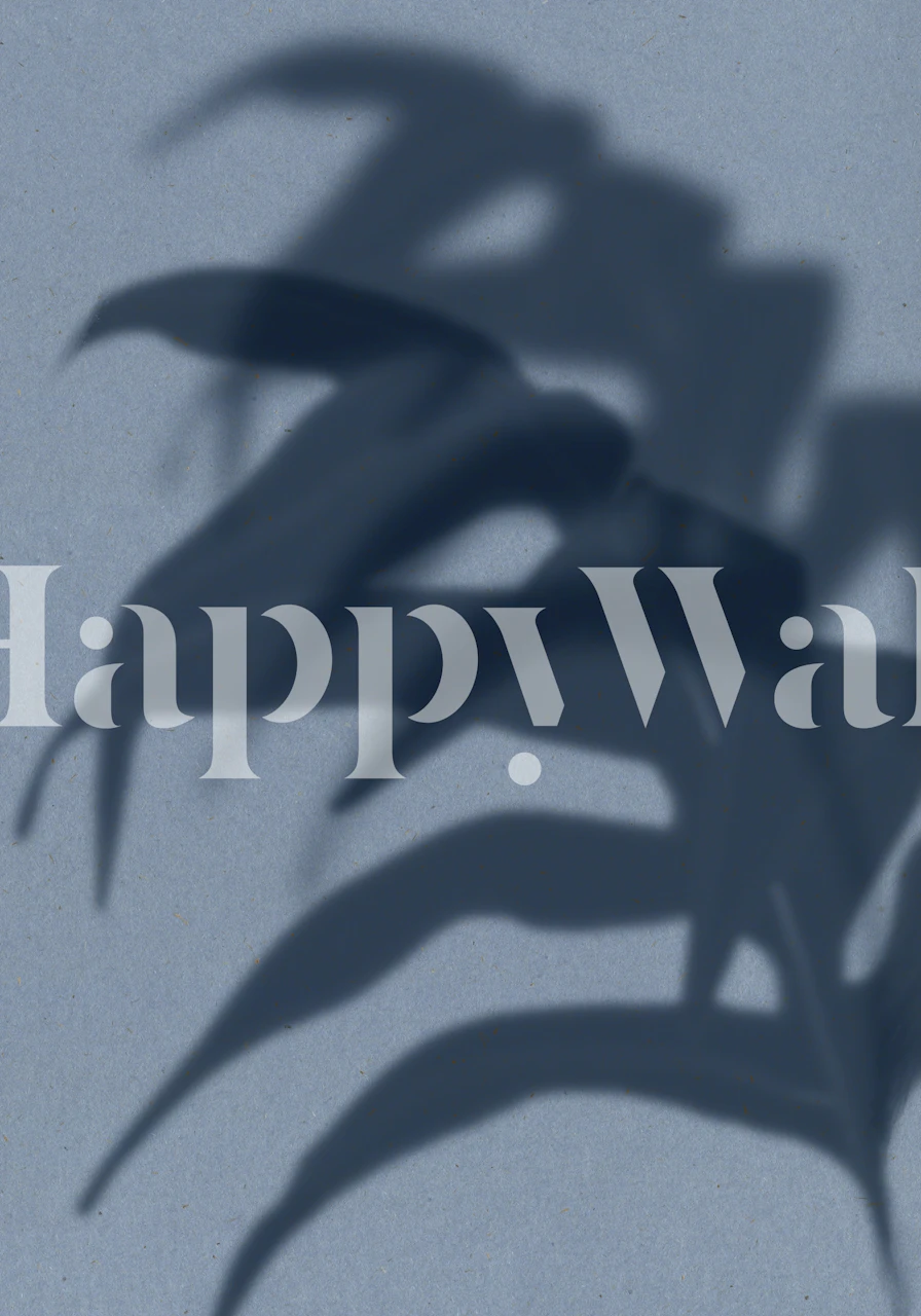 Blue Botanical Shadow tapet