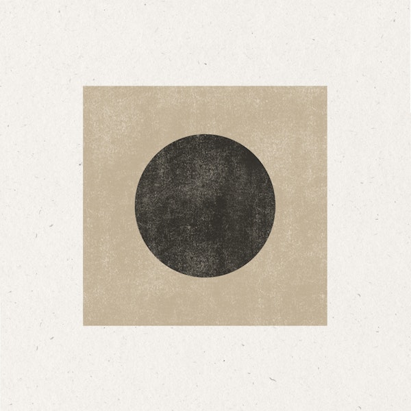 Mid Century Modern Circle Abstract