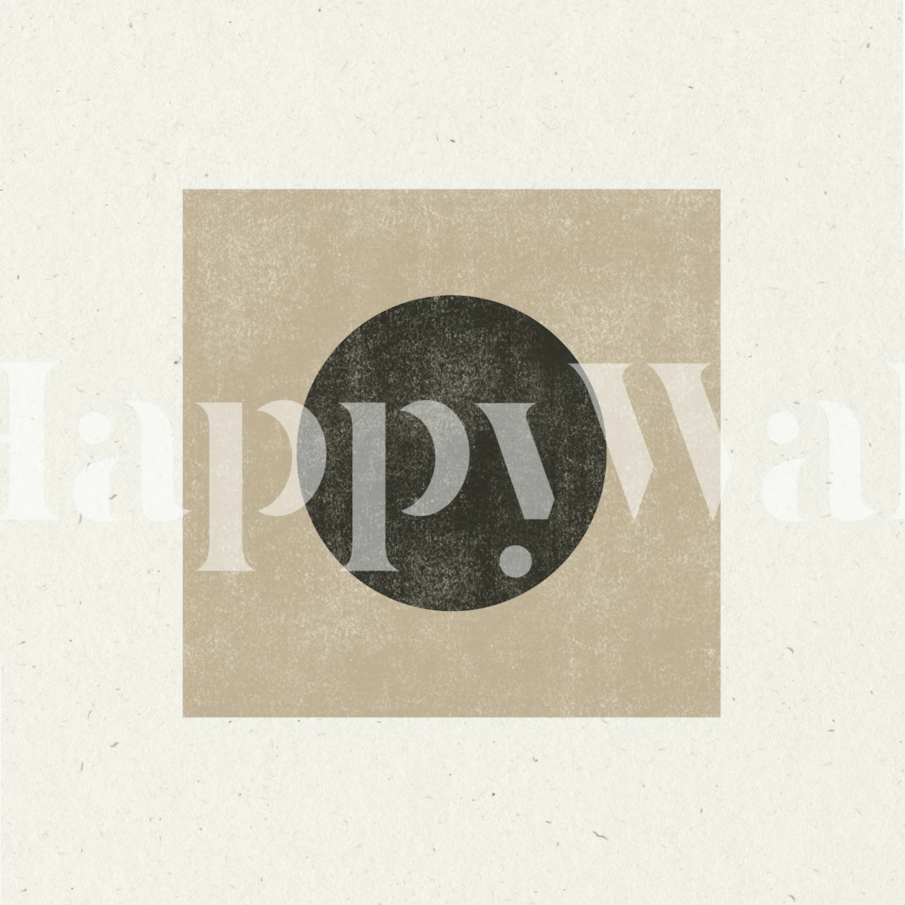 Mid Century Modern Circle Abstract wallpaper in room