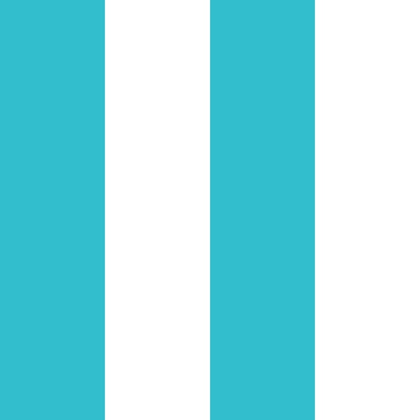 Bright Blue and White Stripes - Wide