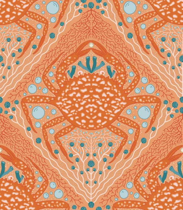 Crab and Coral Reef Tiles