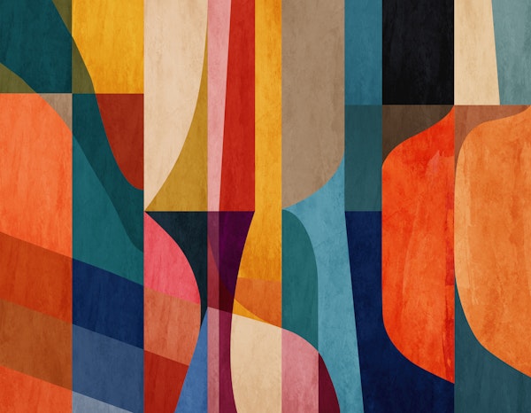 Modern Bauhaus Color Shapes