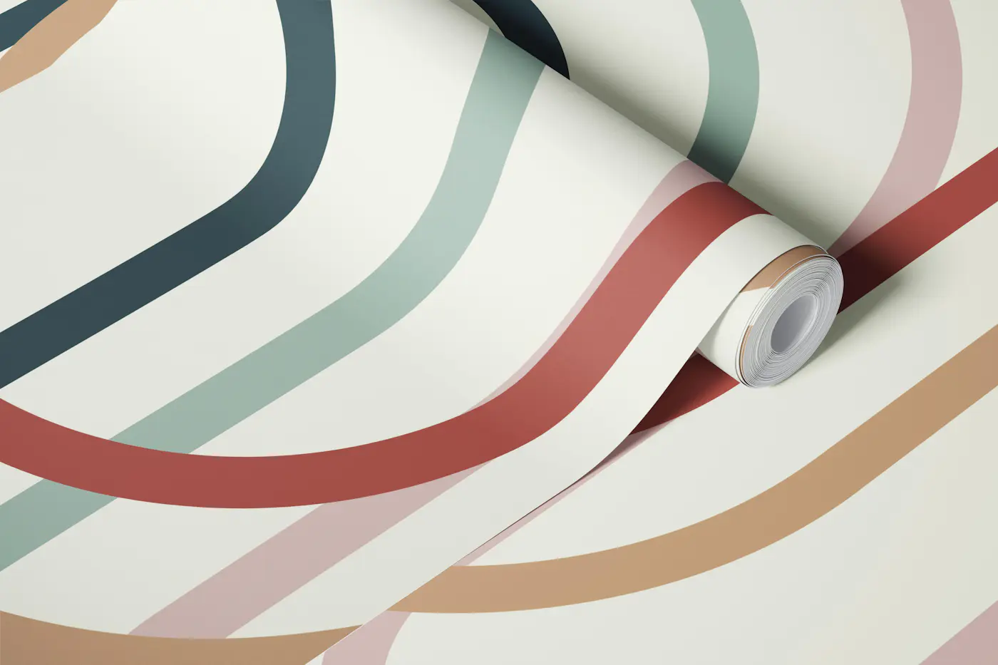 Retro Curves 03 wallpaper roll