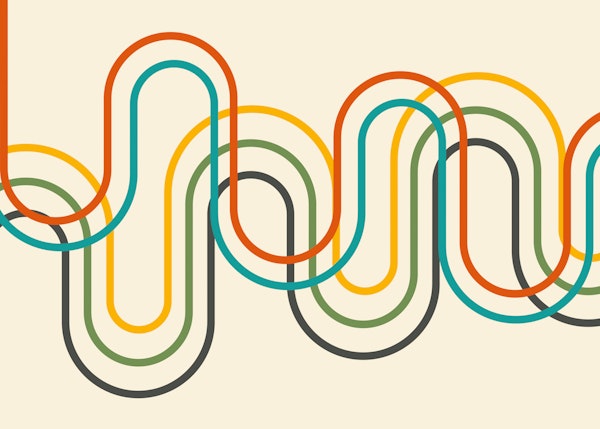 Retro Curves 50s colors