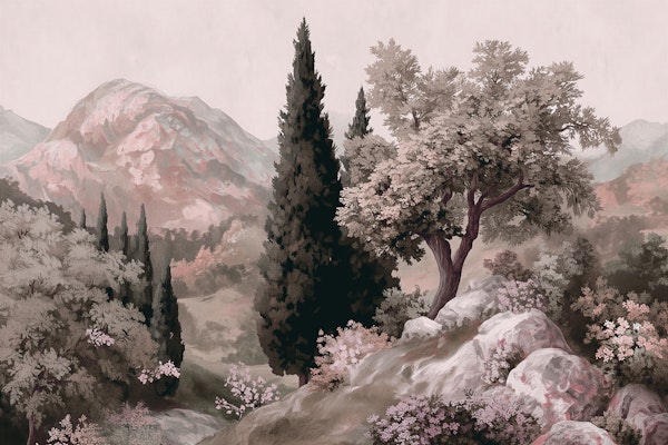 Vintage Tuscany Landscape