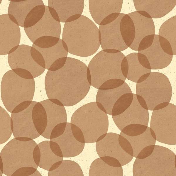 Minimalist Big Circles Brown Beige
