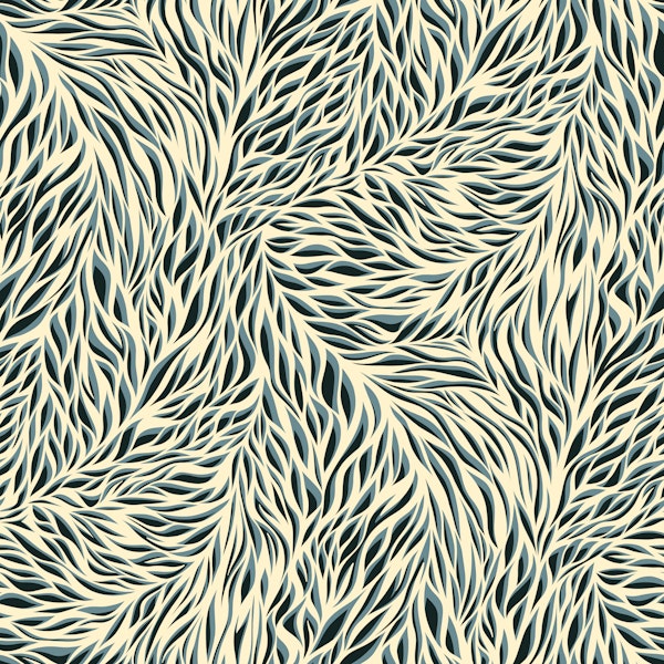 Abstract Zebra Skin Blue on Beige