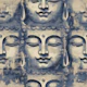 Zen Buddha Bliss Small Blue