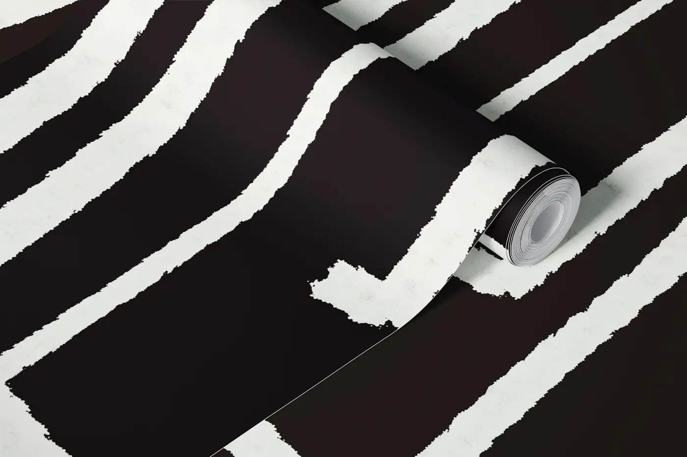 Modern improvisation 02 Black seamless wallpaper roll