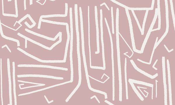 Modern improvisation Dusty Pink seamless