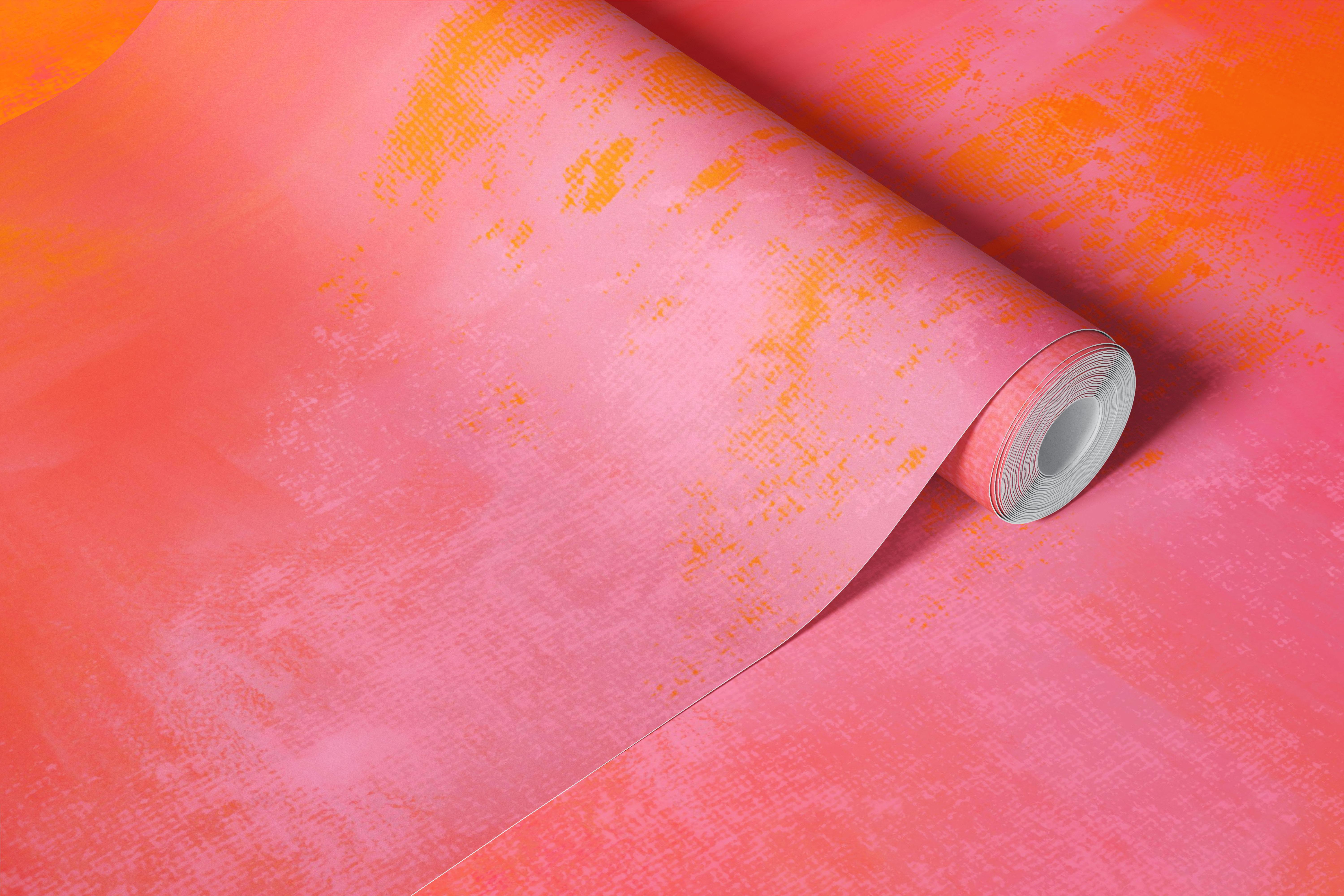 Neon Pink Orange Gradient wallpaper in a room