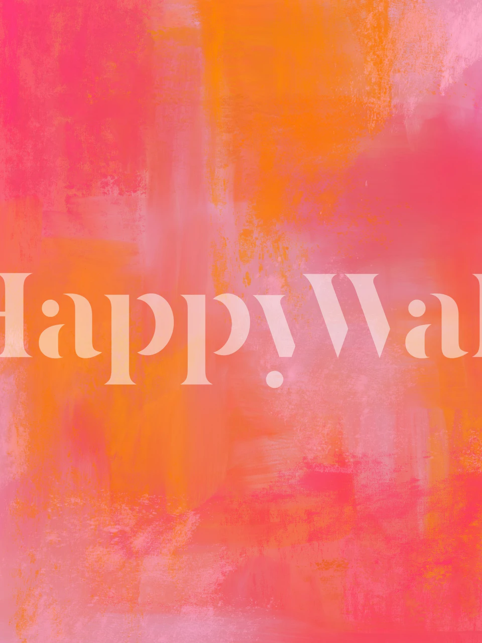 Neon Pink Orange Gradient tapet i et rom