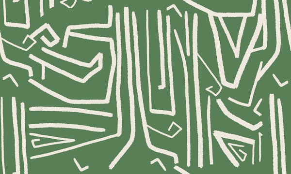 Modern improvisation Green seamless