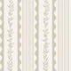 Soft Green Botanical Wavy Stripes