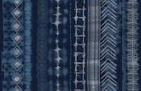 Shibori Stripes - Navy Blue and White wallpaper