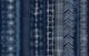 Shibori Stripes - Navy Blue and White