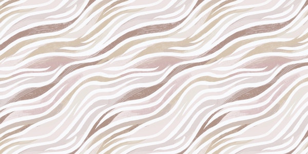 Soft Ocean Wave Stripes-Light Warm Browns