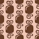 Bold brown pink retro candies