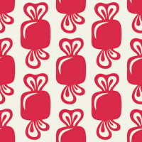 Bold red retro candies tapeta
