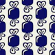 Bold navy blue retro candies