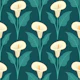 Elegant Calla Lily Bloom Teal