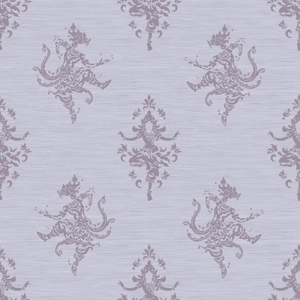 dancing Dakini on Linen Texture Lavender