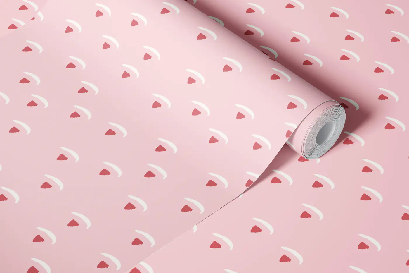 Pink Strawberry Sprinkle wallpaper roll