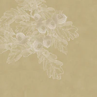 Vintage Acorns & Oak - Honey wallpaper