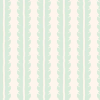 Minimal scandi botanical stripe in soft mint behang