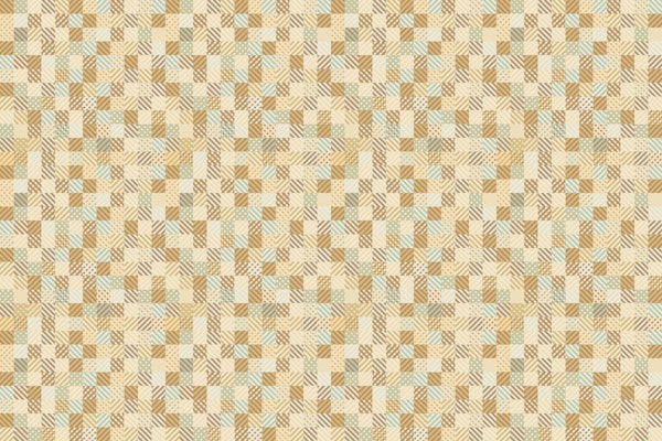 Geometric Patchwork Grid – Yellow & Green