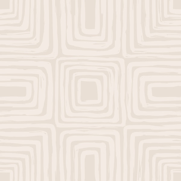 Warm Neutral Mid Century Squares Pattern L