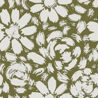 Sage Green Daisy Rose Blooms tapeta
