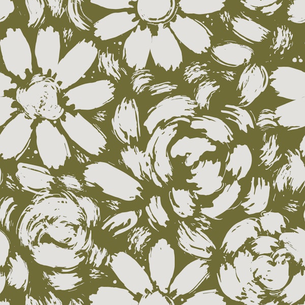 Sage Green Daisy Rose Blooms