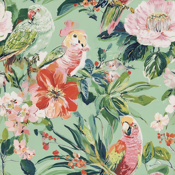 Tropical Parrot Blossom