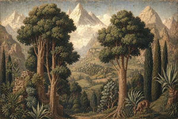 Majestic Mountain Forest Landscape