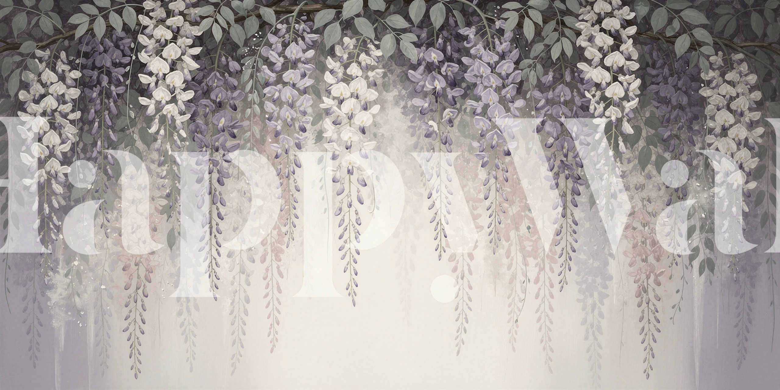 Misty Wisteria Canopy wallpaper
