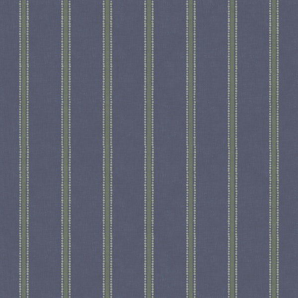 Indigo and Green Vertical Dot Stripes