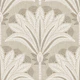 Boho block print palms in beige