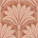 Boho block print palms in terracotta