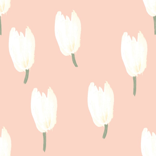 Scandi Tulips on Blush