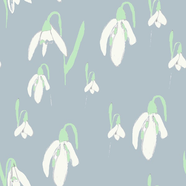 Minimal Snowdrop Flowers